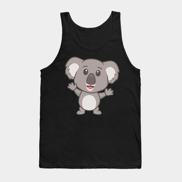 Children's Koala I Cute Koala Bear I Marsupial Tank Top by Shirtjaeger